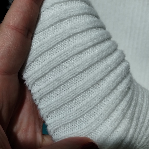 White Sweater Dress - Picture 4 of 5